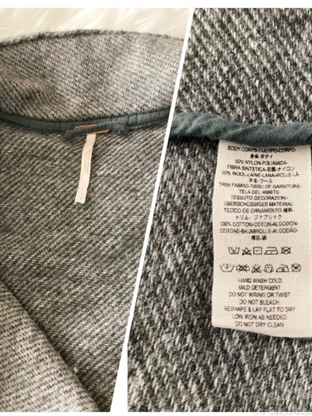 Free People Long Gray Duster Coat - Picture 11 of 11